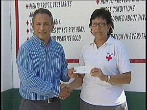 check donation red cross