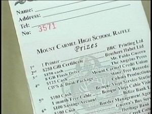 mount carmel raffle ticket